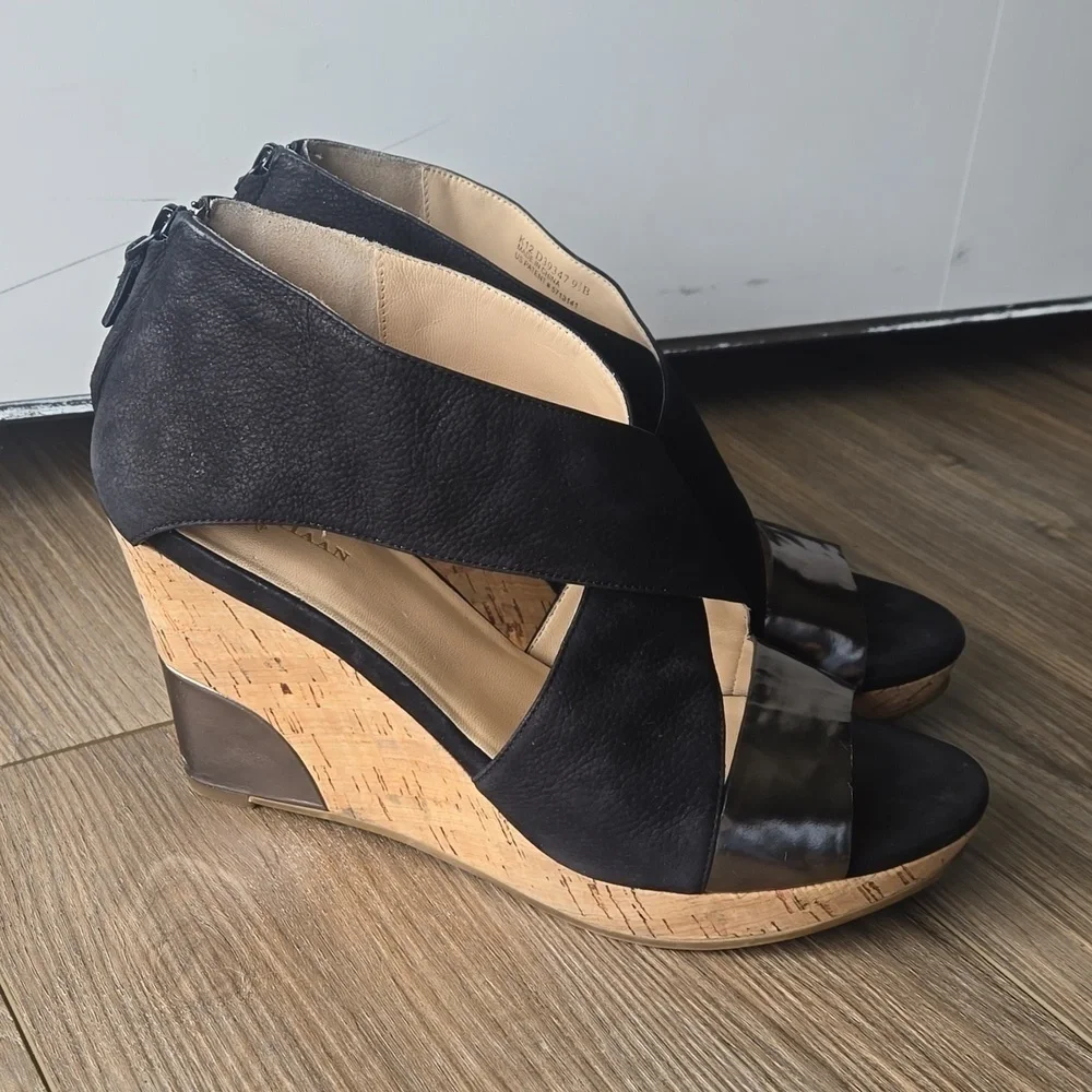 Cole Haan Irving Cork Wedge Open Toe Sandal
